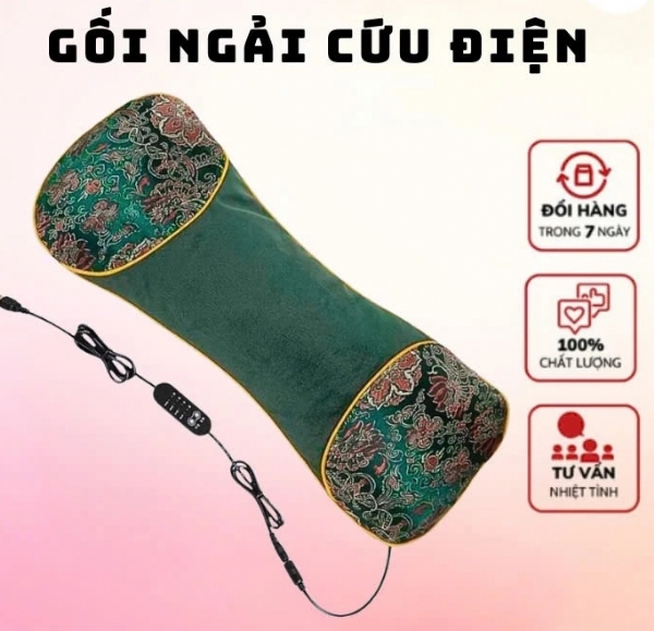 Gối điện ngải cứu cổ vai gáy Tuệ Tâm